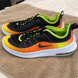 Nike Air Max Axis orange, green, black, & white 8M